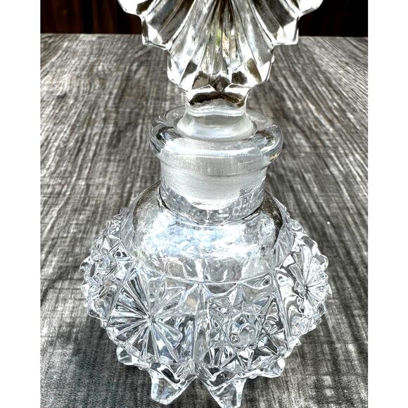 Imperial Glass Art Deco Crystal Vintage 1940's Style Perfume Bottle/Stopper - Picture 6 of 7